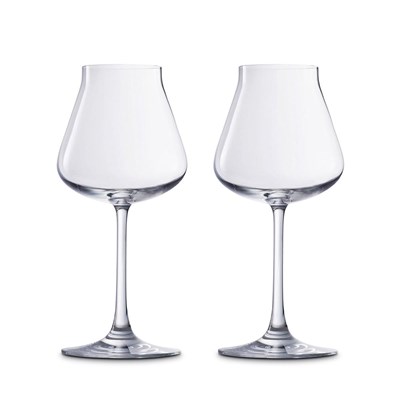 Set of 2 red wine crystal glasses Iriana