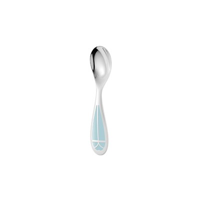 Silver-Plated baby spoon - Ice Blue