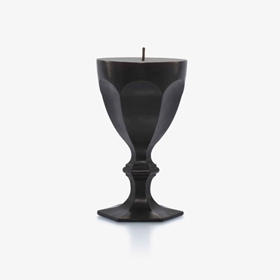 Glass Candle Black